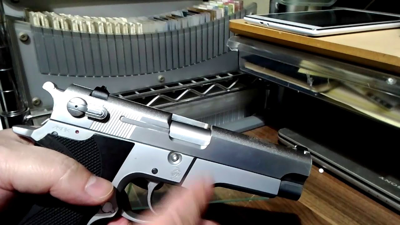 エアガン】コクサイ S&W M5906 固定ガス - YouTube