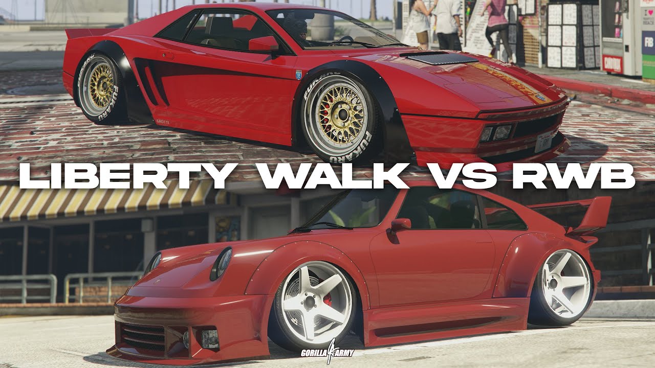 GTA5 Liberty Walk VS RWB Tuning Treffen Livestream | Comunity Stream ...