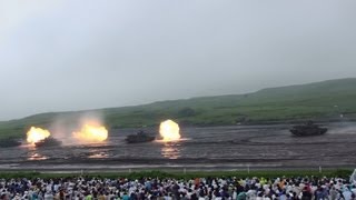 20130825 富士総合火力演習 後段演習 (3/3) [3D]