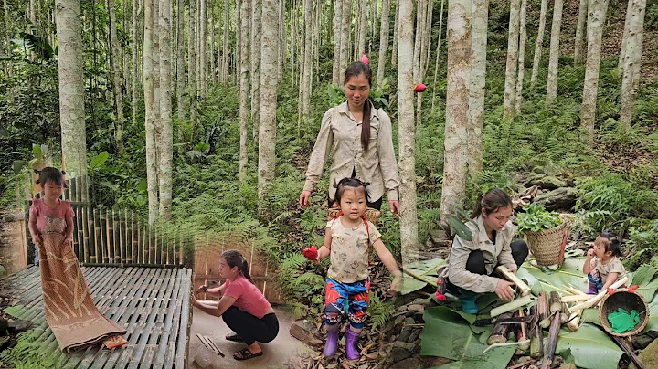 make wooden study table for daughter and install rain curtain for wooden house