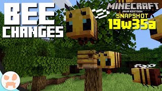 BEE CHANGES & 1.15 INFO! | 19w35a Snapshot Features & Changes - Minecraft 1.15