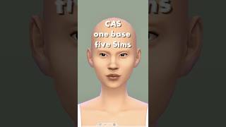 One Base Five Sims #sims4 #sims4cc #sims4createasim