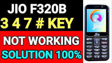 Jio F320B 3 4 7 # Keypad Not Working, Solution 100%