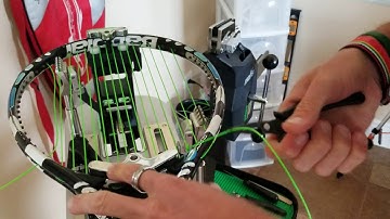 How tie a Finishing knot? Tennis Racquet Stringing
