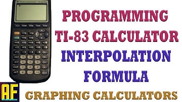Programming Linear Interpolation on the TI-83 Plus Graphing Calculator