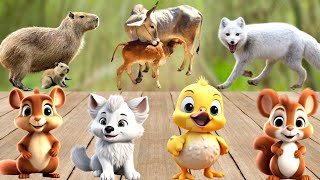 Relaxing and Adorable Animal Moments: Fox, Lemur, Red Panda, Osprey - Soothing Music in Nature