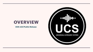 UCS Overview of the Universal Category System