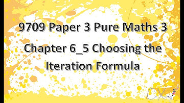 9709 Paper 3 Pure Mathematics 3 Chp6 Numerical Solution of Equations [5]