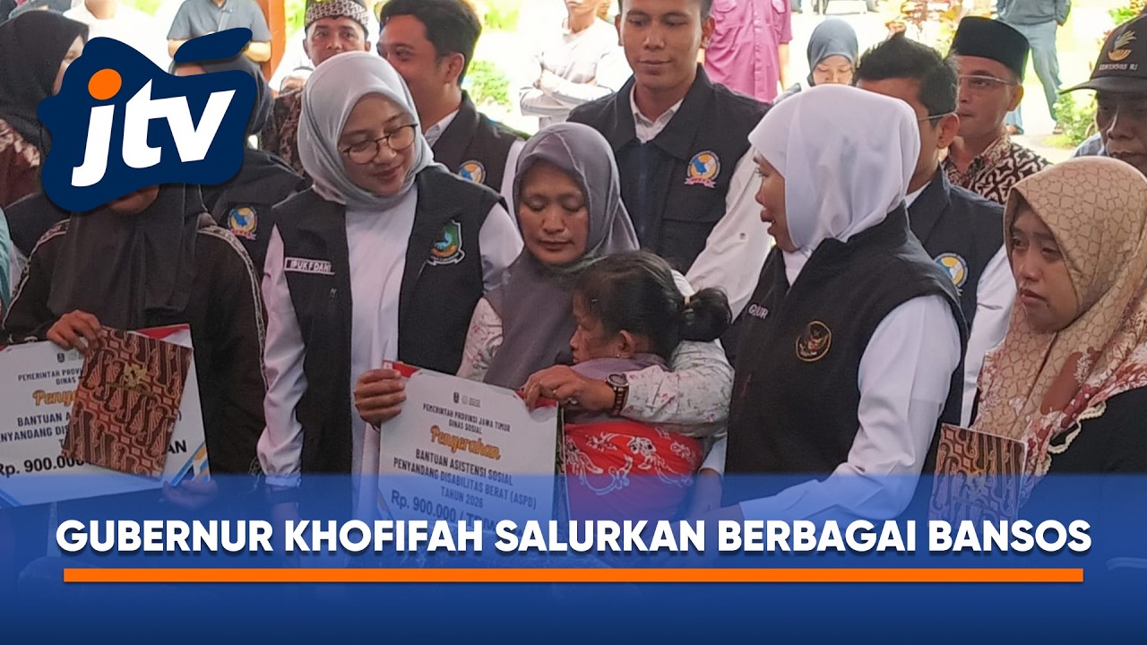 GUBERNUR KHOFIFAH SALURKAN BERBAGAI BANSOS DAN TALI ASIH UNTUK WARGA BANYUWANGI