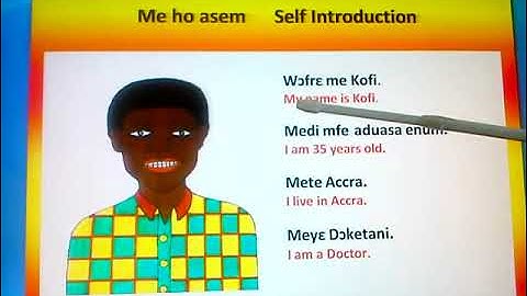 Twi For Beginners 🇬🇭 Self Introduction in Twi