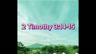 Bible verse  \/  2 Timothy 3:14-15