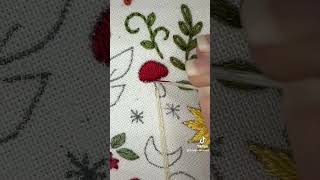 Dancing Ghosts Hand Embroidery Pattern - Mushroom