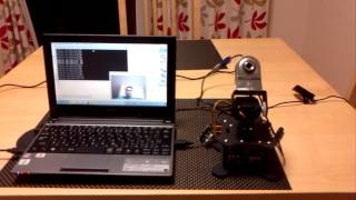 Face Tracking with Pan-Tilt Camera (Arduino controlled)