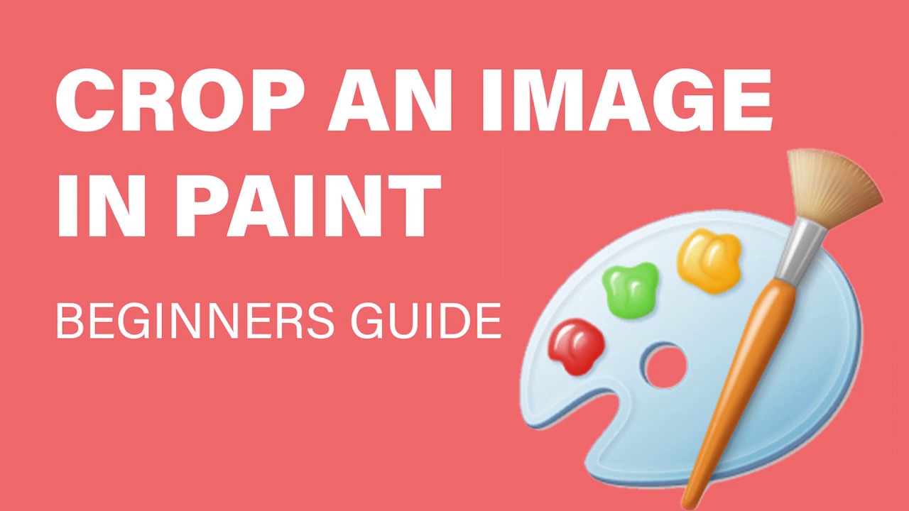 MS Paint Image Crop tutorial YouTube