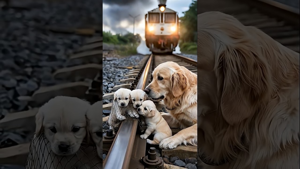 Bound on Railway Tracks | A Mother Dog’s Bravery Will Make You Cry