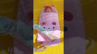 😍 Sweet Baby Sleeping Peacefully in a Cozy Swaddle, Adorable Newborn Comfort🥰,