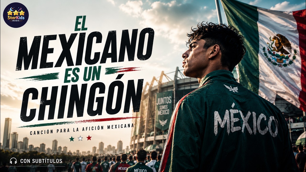 El mexicano es un chingón (Lyrics) - Starkids Music Canción Copa Mundial FIFA 2026 México Canada USA