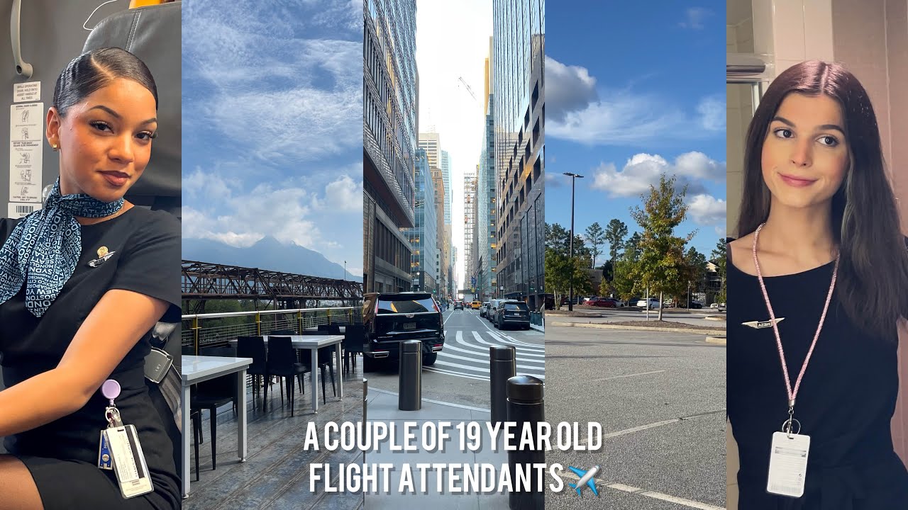 us 19 year old flight attendants working a 4 day vlog