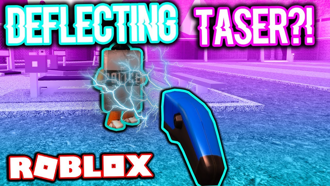 DEFLECTING THE TASER WITH A RIOT SHIELD!!! (Roblox Jailbreak