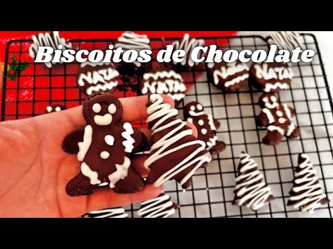 Vídeo: Biscoitos De Chocolate De Natal