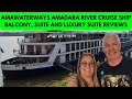 Amawaterways amadara river cruise ship  standard balcony cabin suite and luxury suite reviews