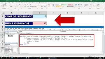 Sumas Acumuladas en una Celda de Excel haciendo Doble Clic