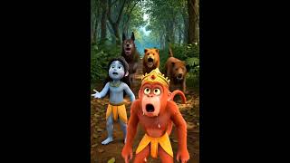 महादेव और बजरंगबली की जंगल वाली कहानी! 🔱🐒 | AI Animation Story ##Mahadev #Bajrangbali