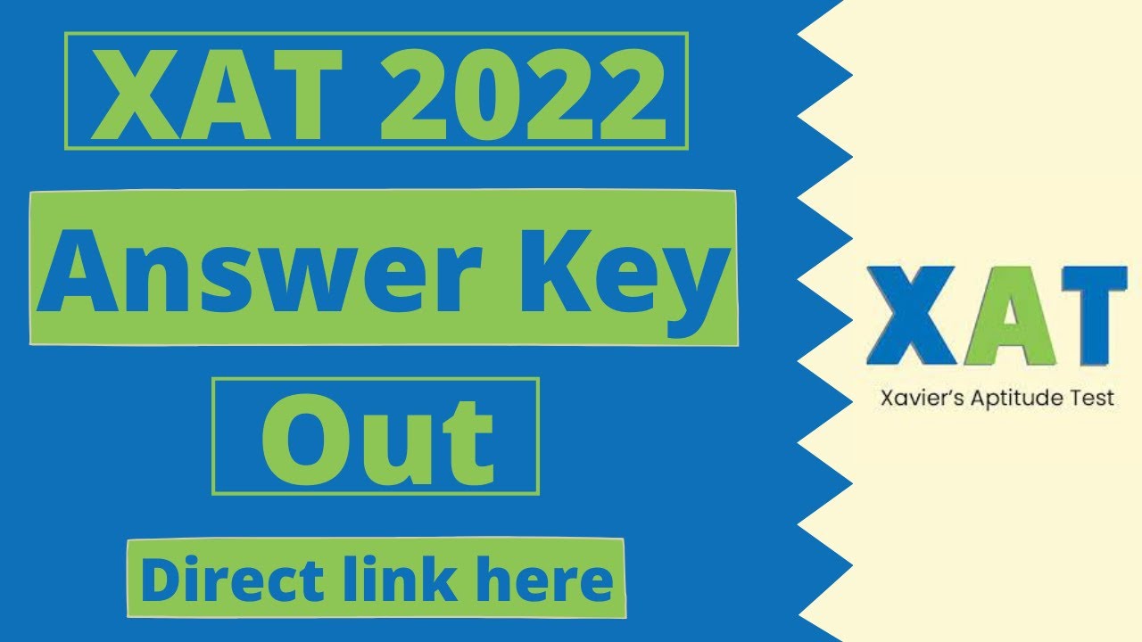 XAT 2022 answer key released Download link here YouTube