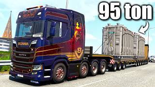 95T MASSIVE Load vs Scania S V8 Open Pipe! | ETS2