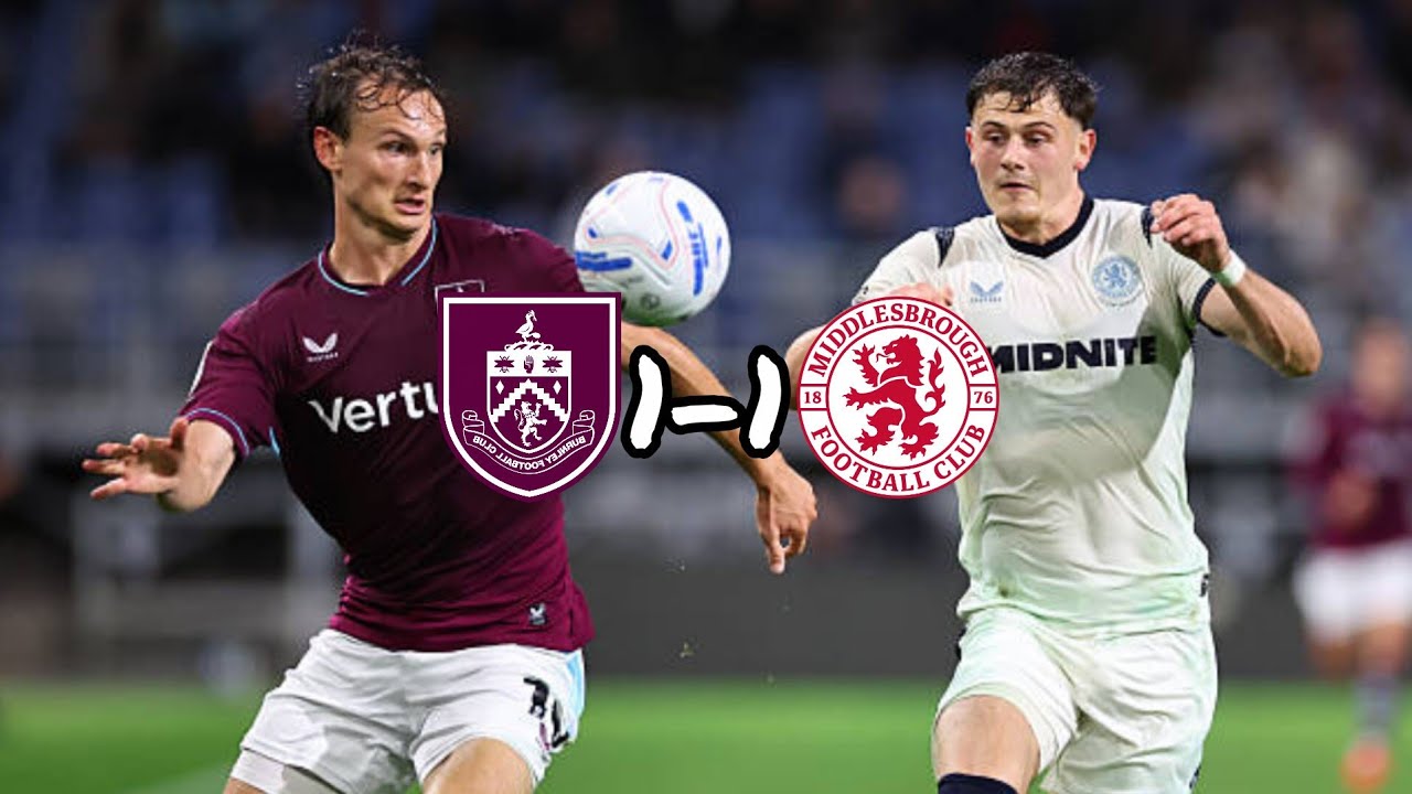 Burnley 1-1 Middlesbrough|Burnley battle back to hold Middlesbrough|
