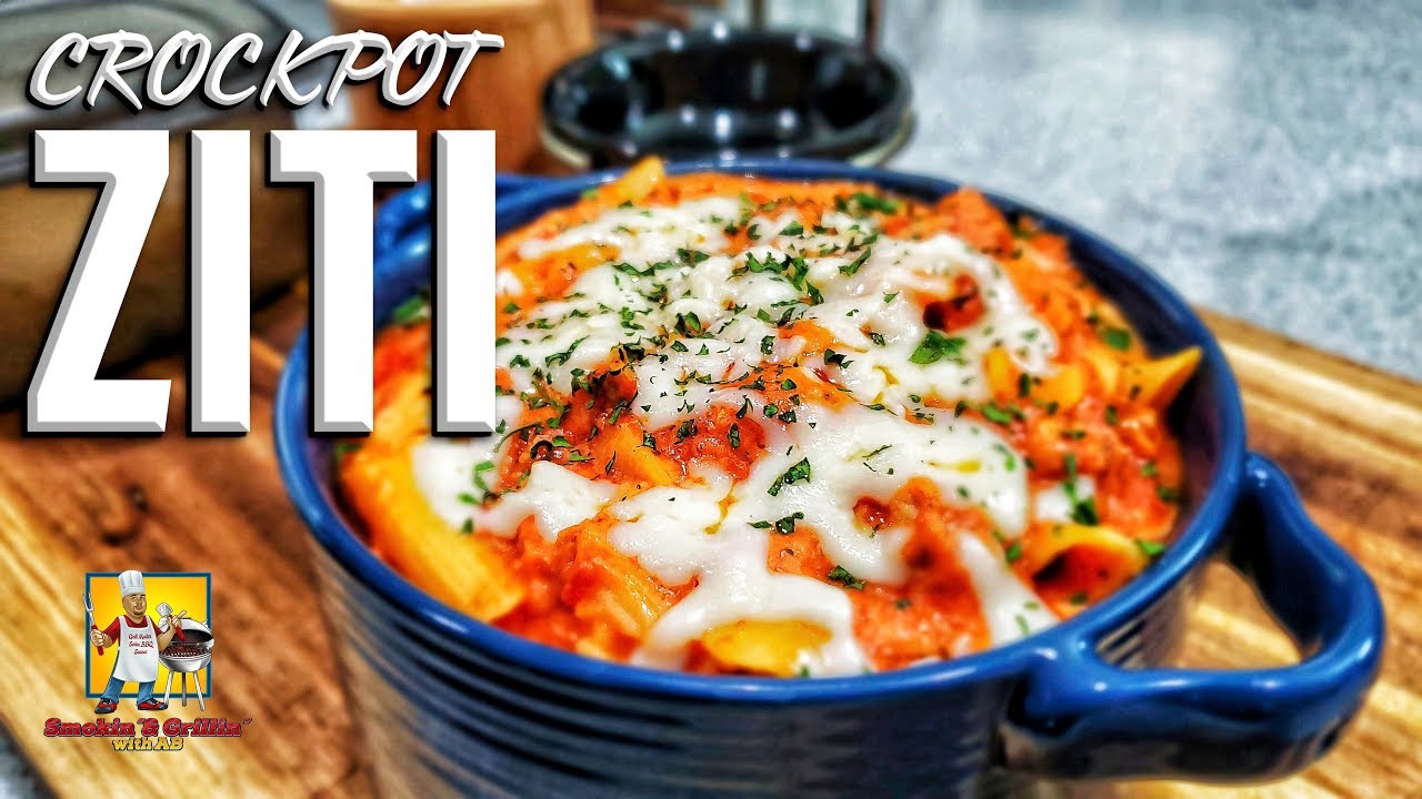 Crockpot Ziti Recipe | Crockpot Recipes - YouTube
