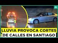 Calles anegadas y cortes de transito: Las consecuencias del sistema frontal