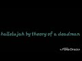 Hallelujah by theory of a deadman lyrics