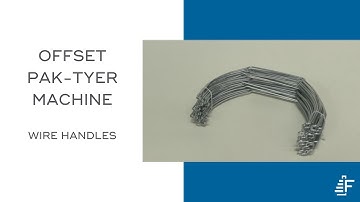 Wire Handles Tying Pak-Tyer Offset Elastic Tying Machine