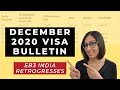 Visa Bulletin December 2020 | Visa Bulletin Update (India retrogressed?!)