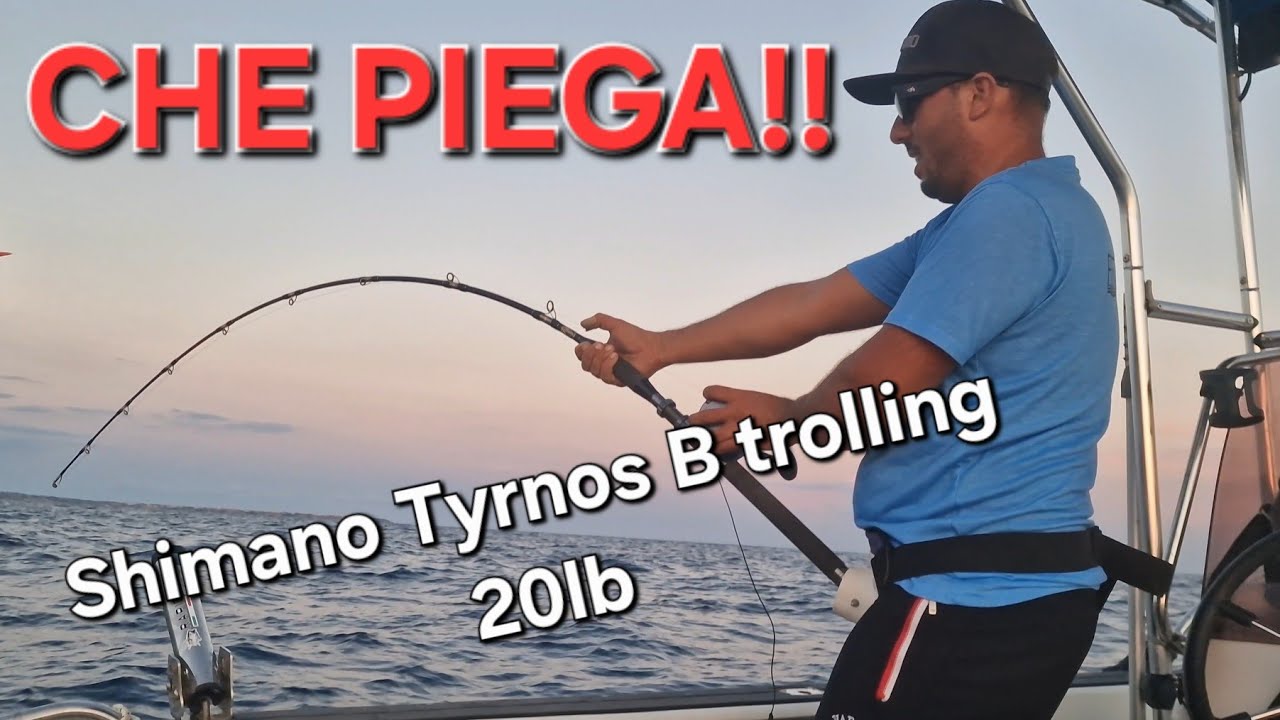 SUPER COMBATTIMENTO con un TONNO ROSSO - Traina con il vivo - TYRNOS B 20LB