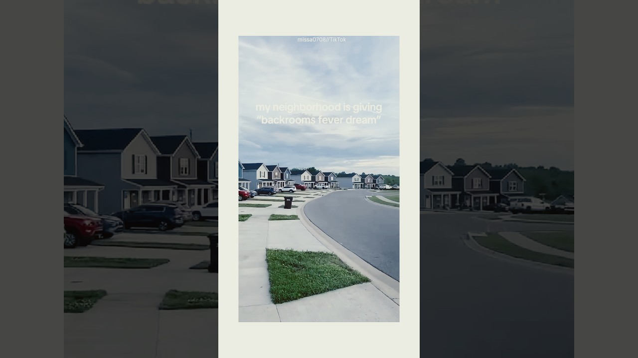 Liminal Spaces Neighborhood #shorts