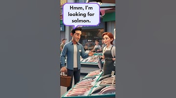 Fish Market conversation in English | Easy English Speaking Practice for Beginners #learnenglish