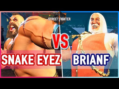 SF6 🔥 Snake Eyez (Zangief) vs BrianF (JP)  🔥 Street Fighter 6