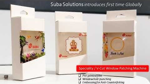 Specialty V Cut Window Patching Machine