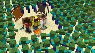 ÇÖL ADASINDA ZOMBİ KIYAMET İSTİLASI! 😱 - Minecraft