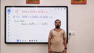 ✨CBSE Class 10 Trigonometry Most Important Question 🔥If Sino + Sino + Sin³o = 1P.T Coso-4 Costo 