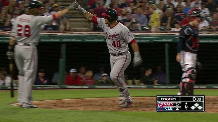 WSH@CLE: Ramos pads the Nats' lead with a solo knock