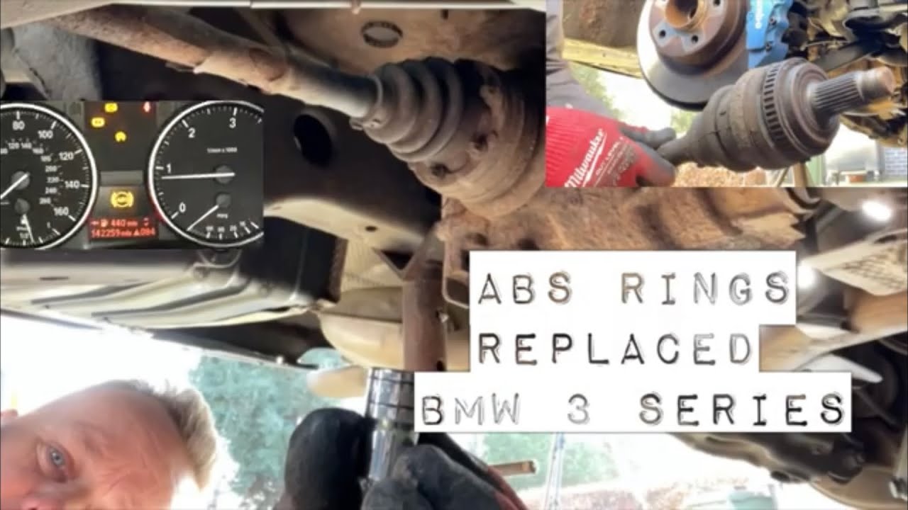 BMW 318D ABS Ring Replacement, Both Sides. How To Diy, E91. Same as 320 118  120 etc. DTC. 