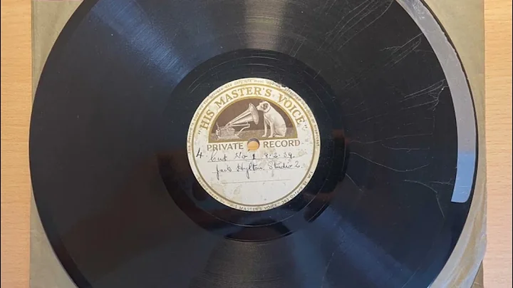 Gotta Get Some Shuteye - Jack Hylton Studio Acetate Recording (1939)
