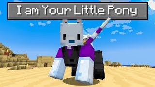 Minecraft, but it's just My Little Pony...