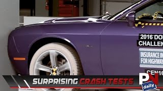 Crash Tests Of These Modern Muscle Cars Aren't What You'd Think