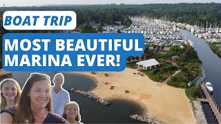 BOAT TRIP to Most Beautiful Marina EVER - Herrington Harbour South on Chesapeake Bay