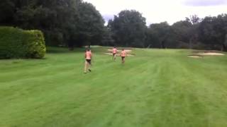 GB Diving Team play the fastest ever golf hole