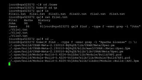 How to list all file names containing a given text using command line in Linux - Linux Tricks